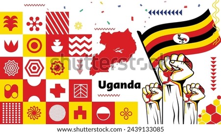 June 9, Heroes Day of Uganda Vector Illustration. Suitable for greeting card, poster and banner