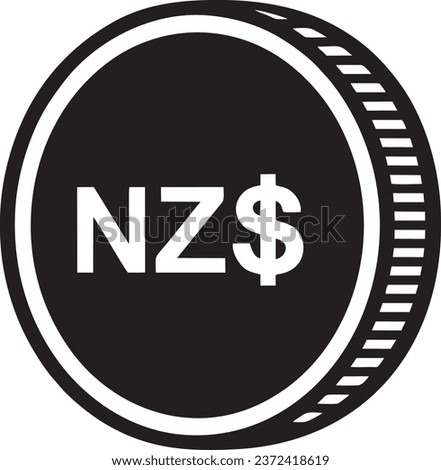 New Zealand currency black vector high quality files 
