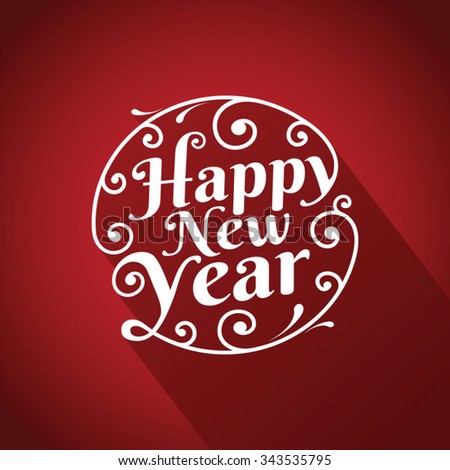 Happy New Year Stock Vector Illustration 343535795 : Shutterstock