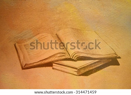 Old book cover, vintage texture, background