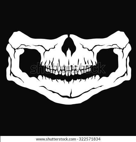 Skull Mask Stock Vector Illustration 322571834 : Shutterstock
