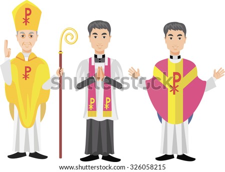 Catholic Priest Stock Vector Illustration 326058215 : Shutterstock