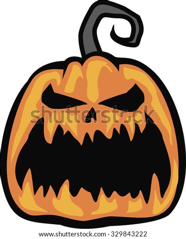 Halloween Pumpkin Stock Vector 329843222 : Shutterstock