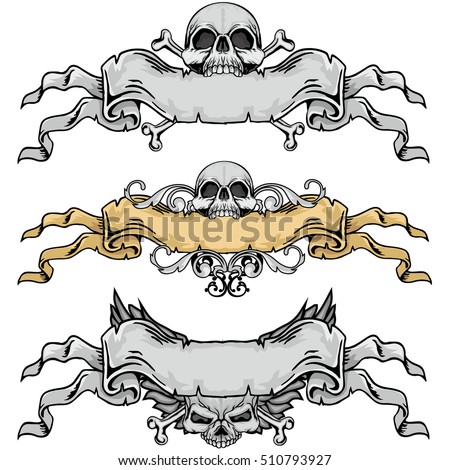 vector t designs shirt Cross, Skull, Wings Coffin Vector and Ribbon with