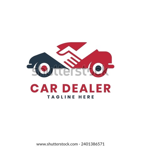 Car Dealer Car Trader Logo design concept for automotive and car rental service