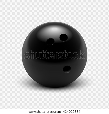 Vector illustration bowling ball. Isolated on a transparent background. EPS 10