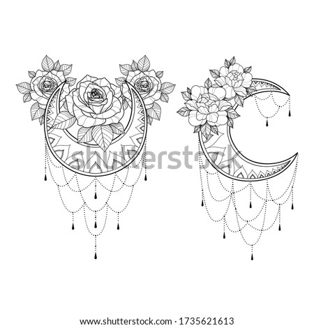 Download Moon Silhouette Tattoo At Getdrawings Free Download