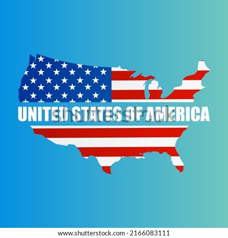 world vector map, vector map of the united states with usa lettering and flag, for t-shirt designs, posters, templates and more