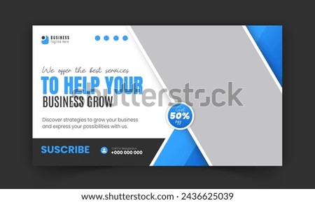 Corporate business YouTube thumbnail and web banner design template, modern creative gaming thumbnail for gaming video promotion and live video streaming abstract red color shape on white background