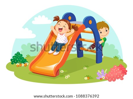 Similar – Image, Stock Photo Childhood Games | Slide