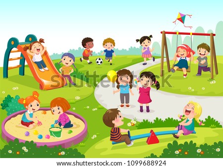 Similar – Image, Stock Photo Childhood Games | Slide