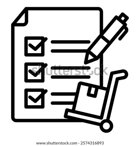 Purchase Order Icon Element For Design