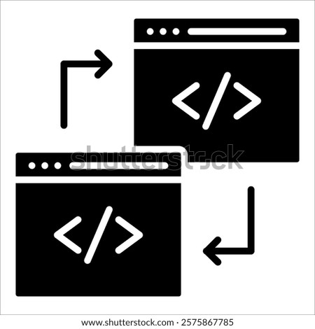 Code Refactoring Icon Element For Design