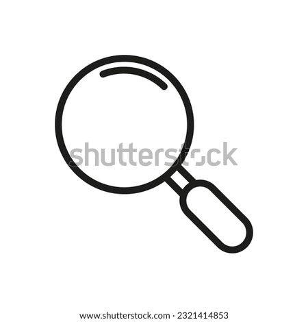 Magnify icon. search icon. Vector illustration. stock image.