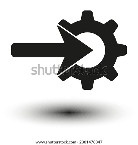 Integration icon. Vector illustration. Stock image.