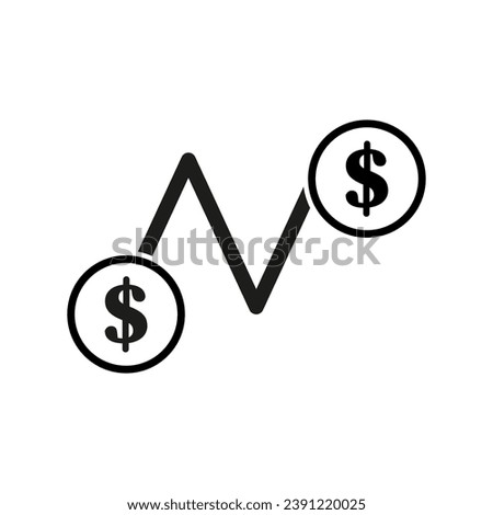 Dollar money Safaricom. Vector illustration. EPS 10.