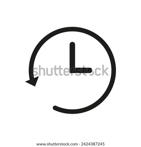 Clock, Arrow, Right, Circle, Logo, Brand, Graphic, Electric Blue, Number