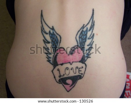Tattoo on lower back