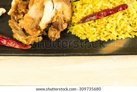 Chicken with Yellow Rice or \