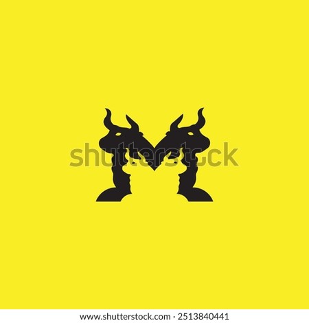 Creative bull animal logo template design . Bull icon illustration 