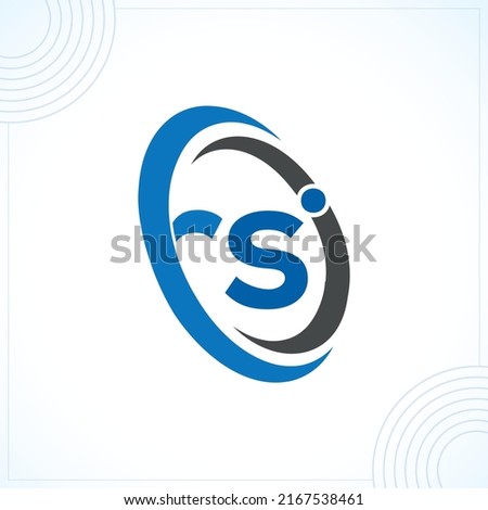 rs or rsi technology modern creative premium logo design vector template