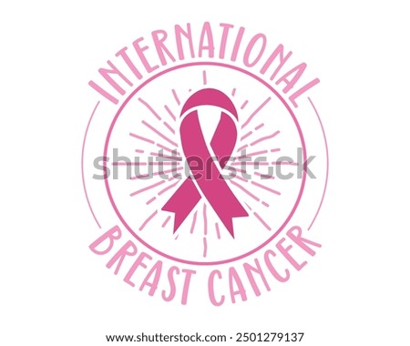 Breast Cancer Awareness T-Shirt Design, Breast Cancer T shirt Design, T shirt Designs, Breast Cancer Vector, Retro I wear pink for my mom breast cancer