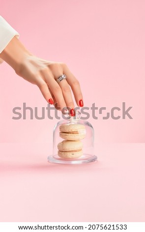 Similar – Image, Stock Photo Well groomed female hands with manicure