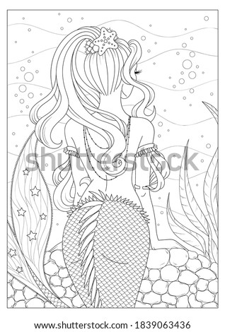 Download Cartoon Mermaid Coloring Pages At Getdrawings Free Download