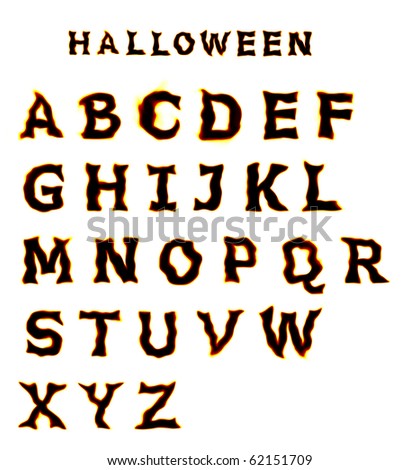 Halloween Letters Stock Photo 62151709 : Shutterstock