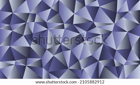 The pattern is polygonal in the proportion of 16 by 9. Abstraction. Monochromatic concept. A palette of trendy colors for 2022. Graphic design template. Screensaver on the desktop monitor and video cl