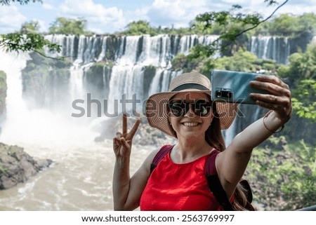 Similar – Image, Stock Photo An imposing landscape of rugged mountains and fields that extend to the horizon