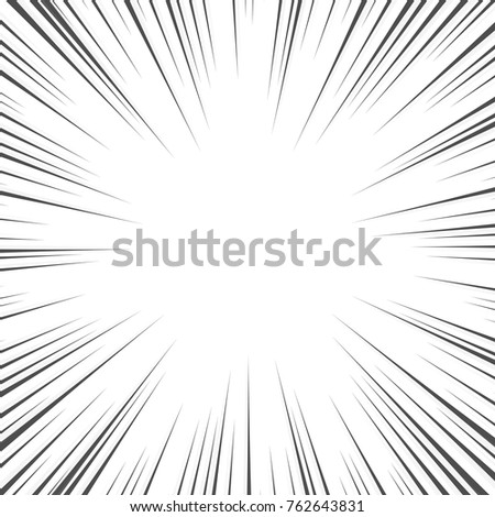 vector black and gray radial speed line background design for cartoon template or anointment 