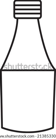 vector sauce bottle icon. sign design on white background..eps
