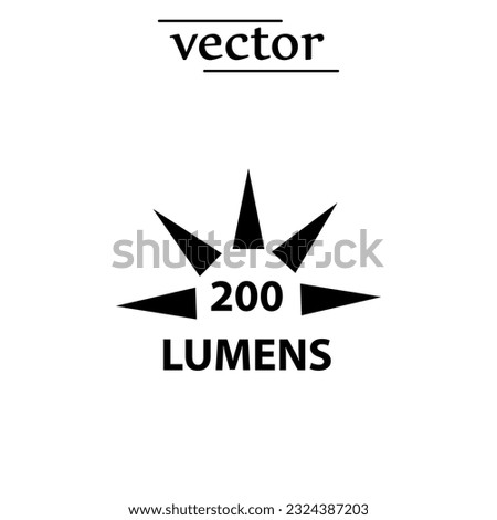 lumen icon flat illustration design on white background..eps