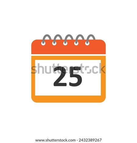 Calander Flat Vector Icon simple vector illustration on white background..eps