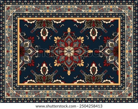 Persian carpet room decoration carpet pattern damask abstract flower floor mat