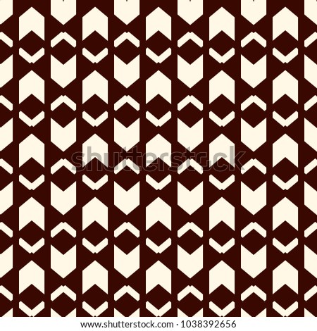 Seamless pattern with arrow fletching. Repeated chevrons wallpaper. Tribal and ethnic motif. Native americans ornamental abstract background. Boho chic digital paper, textile print. Vector art