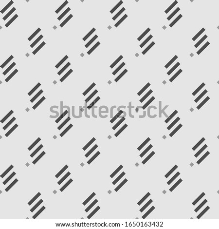 Seamless pattern. Angled stripes, rhombuses motif. Striped, dotted backdrop. Slanted dashes, squares background. Diagonal lines, diamonds ornament. Tilted strokes, dots wallpaper. Vector illustration.