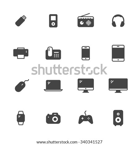 Electronic devices icons