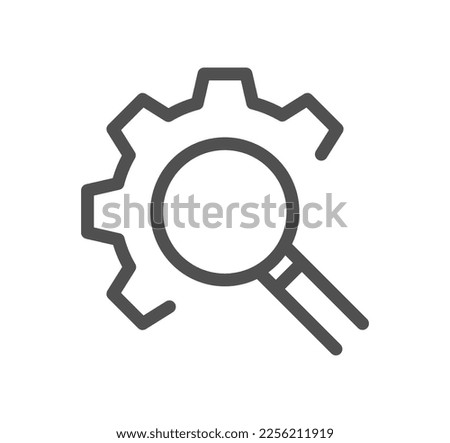 Setting and controls related icon outline and linear vector.