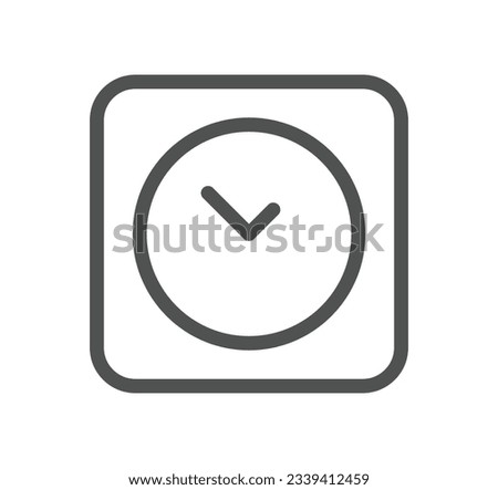 Time related icon outline and linear vector.