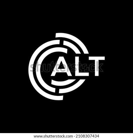 ALT letter logo design on black background. ALT creative initials letter logo concept. ALT letter design.
