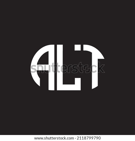 ALT letter logo design on black background. ALT 
creative initials letter logo concept. ALT letter design.
