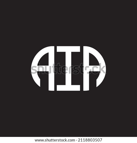 AIA letter logo design on black background. AIA 
creative initials letter logo concept. AIA letter design.
