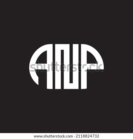 ANP letter logo design on black background. ANP 
creative initials letter logo concept. ANP letter design.