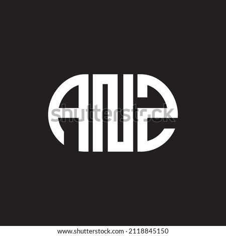 ANZ letter logo design on black background. ANZ 
creative initials letter logo concept. ANZ letter design.