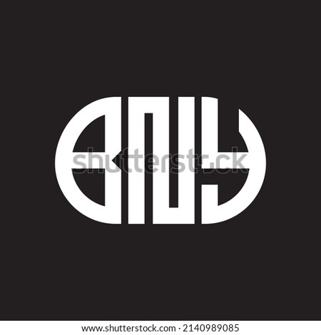 BNY letter logo design on black background. BNY 
creative initials letter logo concept. BNY letter design.
