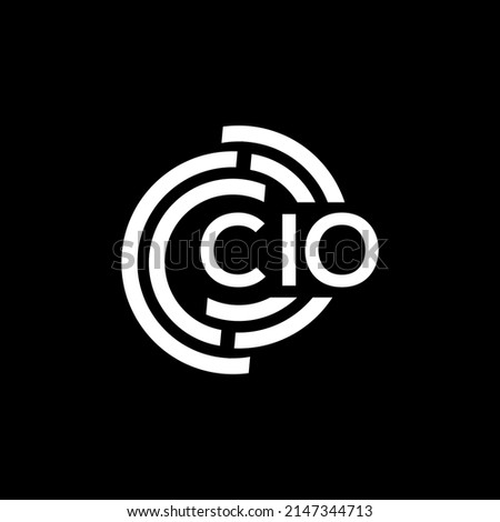 CIO letter logo design on black background. CIO creative initials letter logo concept. CIO letter design.
 Foto stock © 