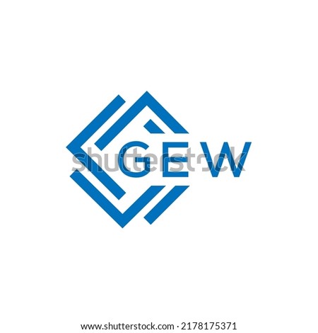 GEW letter logo design on white background. GEW creative  circle letter logo concept. GEW letter design.
