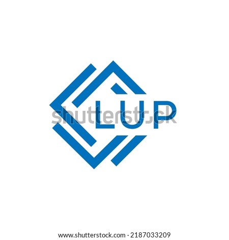 LUP letter logo design on white background. LUP creative circle letter logo concept. LUP letter design.
 Zdjęcia stock © 